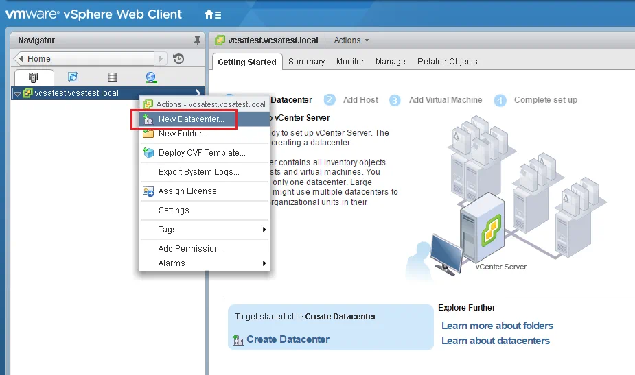 Configuring a VMware ESXi Cluster