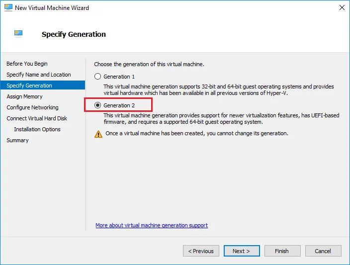 New VM Generation