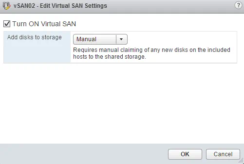 Ajustes de Virtual SAN