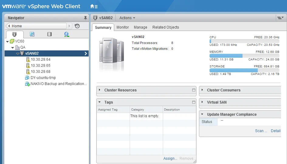 Cómo configurar un clúster vSAN