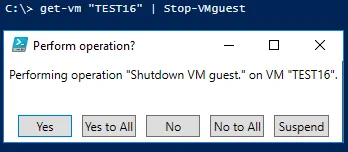 Stop-VMguest commandlet