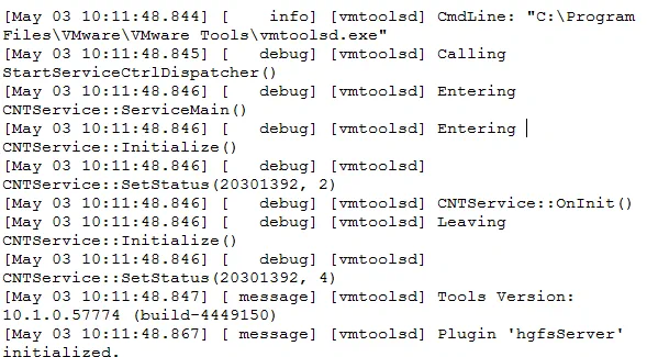 Información sobre el funcionamiento del VSS