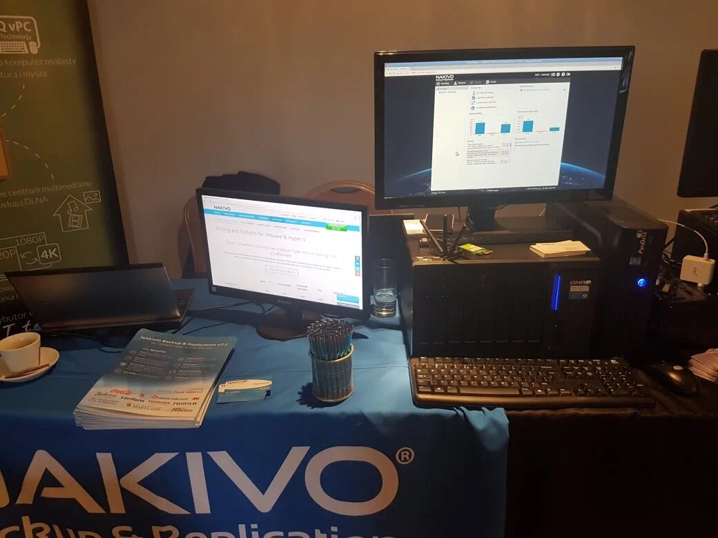 VM backup appliance based on a QNAP NAS