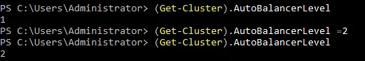 Configuring the aggressiveness threshold for Hyper-V Load Balancing in PowerShell