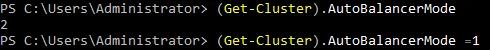 Configuring the balancing mode in PowerShell