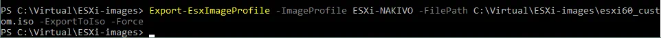 Creating the ESXi installation ISO file
