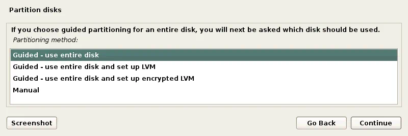 How to Install Kali Linux on VMware: Guided partitioning of the entire disk