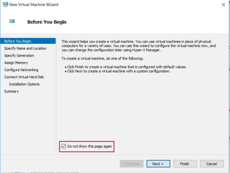 New Virtual Machine Wizard