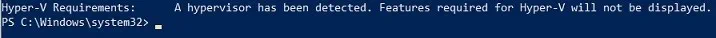 How to install Hyper-V_Hypervisor has been detected