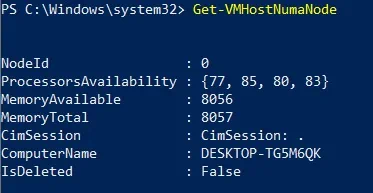 Topología NUMA en Hyper-V 2012 R2