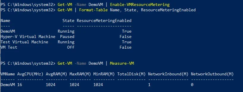 Medición de recursos en Hyper-V 2012 R2