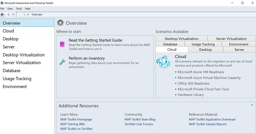 MAP Toolkit (Hyper-V Management Tools)