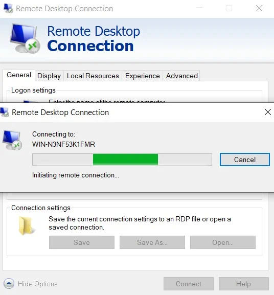 Remote Desktop Connection Manager (Hyper-V Management Tools)