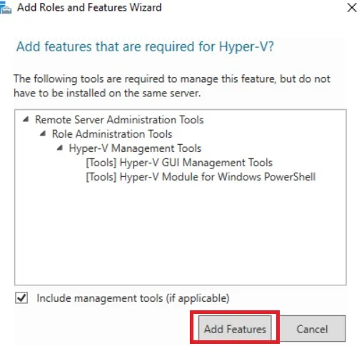 Asistente para añadir funciones y características (Instalación del núcleo del servidor frente a GUI)