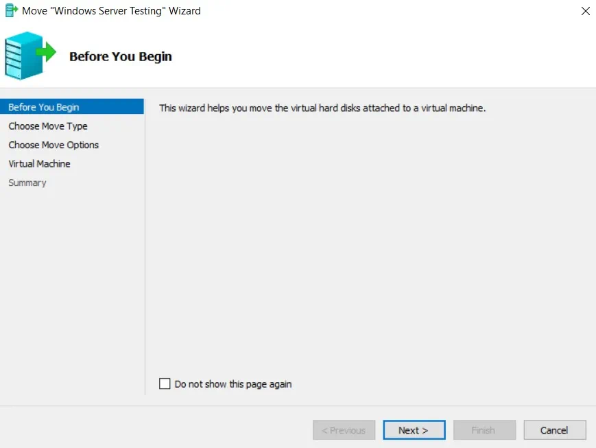 Before You Begin (Hyper-V Storage Migration)