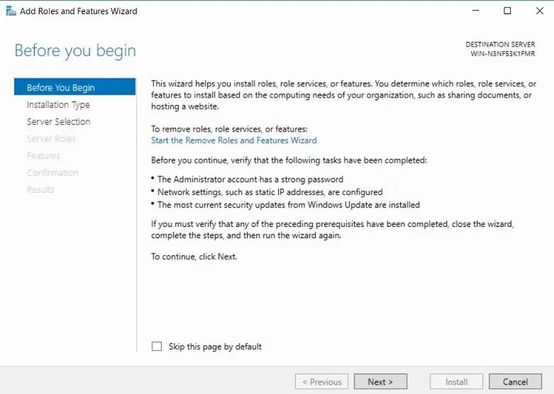 Before you begin section in Hyper-V VDI deployment