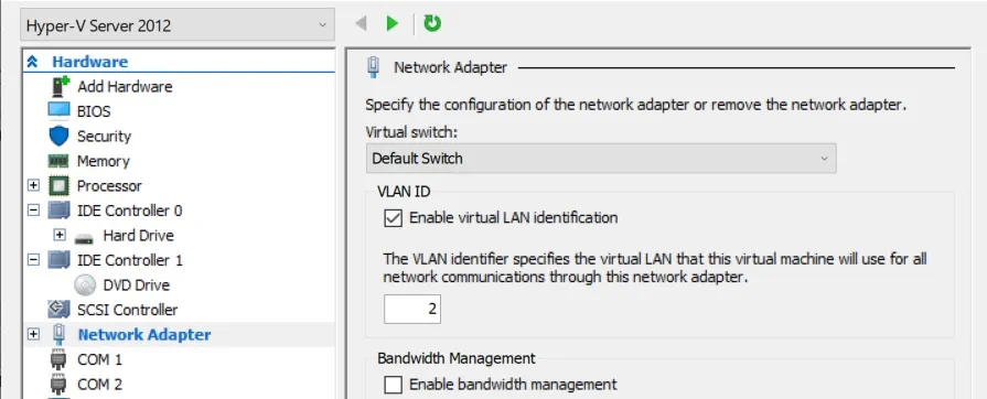 VLAN tagging (how to improve VM performance)