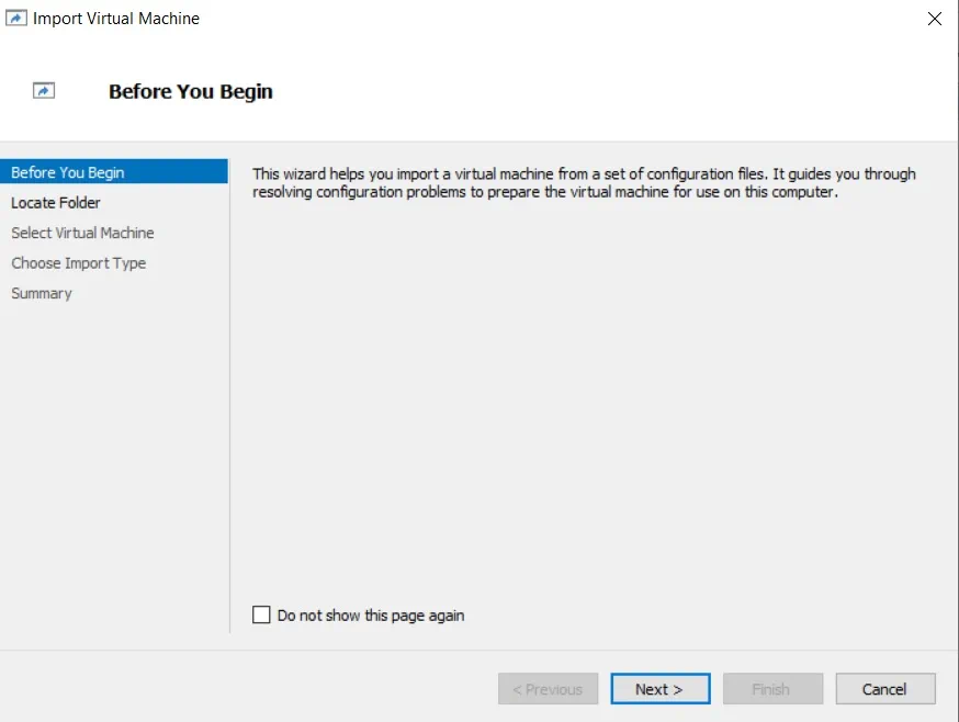 Before You Begin (How to Import Hyper-V VMs)