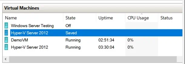 New Imported VM (How to Import Hyper-V VMs)