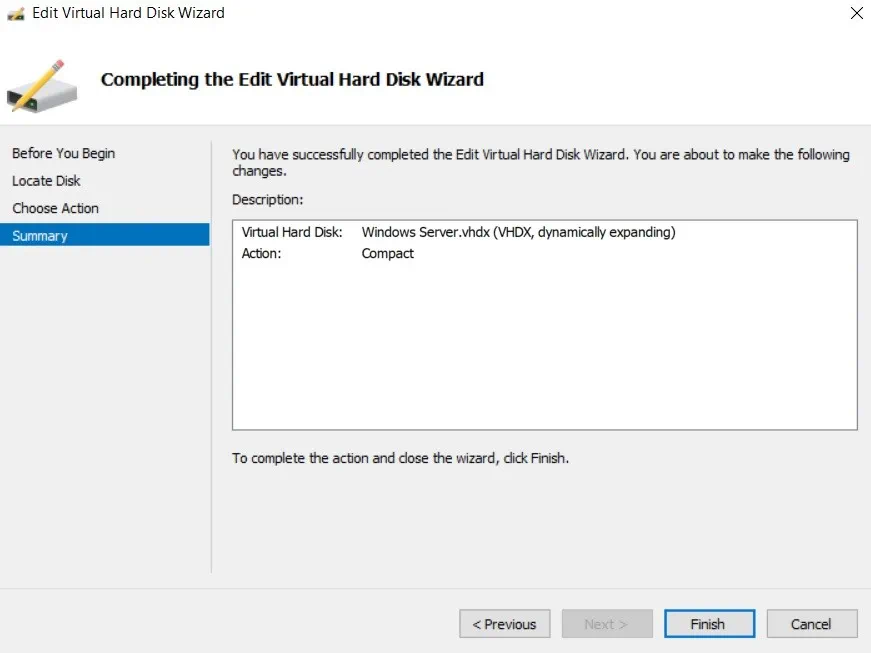 Summary (How to Compact Virtual Hard Disks)