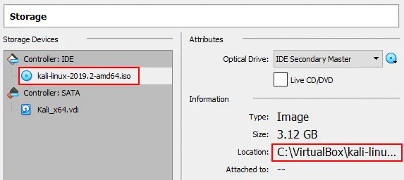 VirtualBox no bootable medium found – a bootable ISO image is inserted into a virtual DVD drive