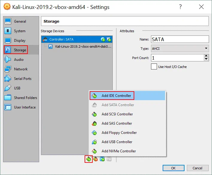 VirtualBox no bootable medium found – adding an IDE storage controller to a VM