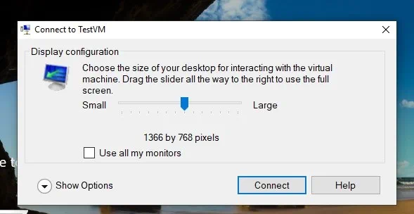 Conectarse a una máquina virtual (Hyper-V USB Passthrough)