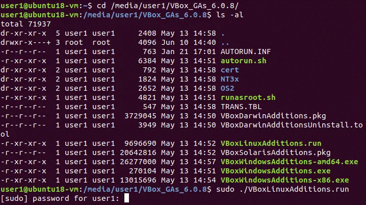 How to install Ubuntu on VirtualBox – installing VirtualBox Guest Additions in the console