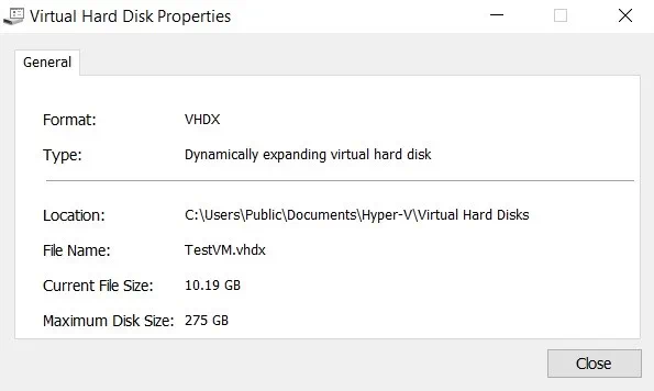 Inspect Disk (Increase Disk Size in Hyper-V)