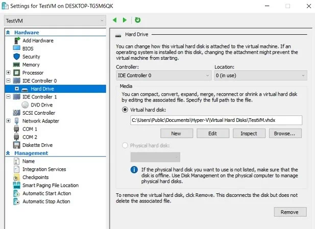 Virtual Hard Drive (Increase Disk Size in Hyper-V)