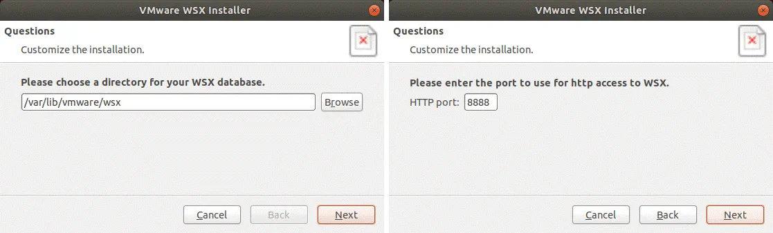 Instalación de VMware WSX.