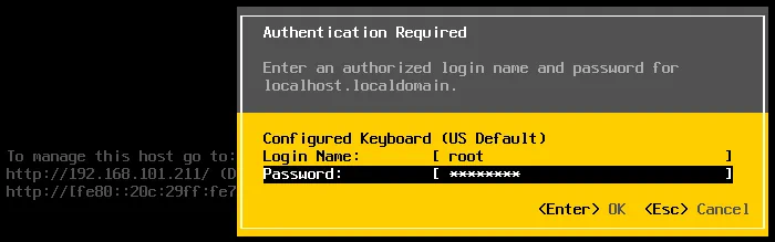 La contraseña ESXi para root se cambia después de aplicar un nuevo perfil de host.