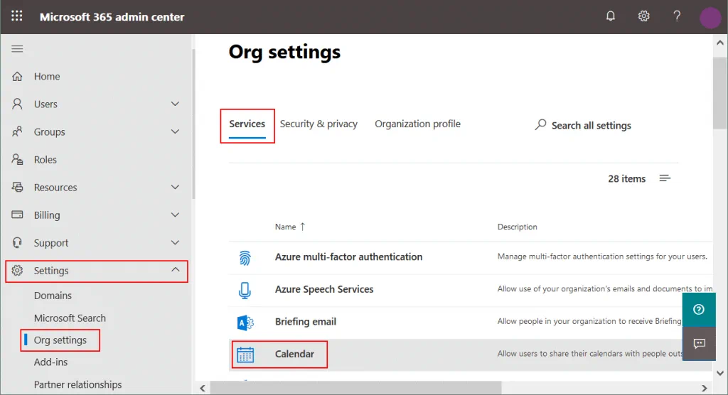 Global-settings-for-the-Office-365-calendar-in-the-Office-365-admin-center