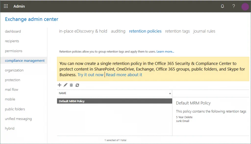 Office-365-backup-policies