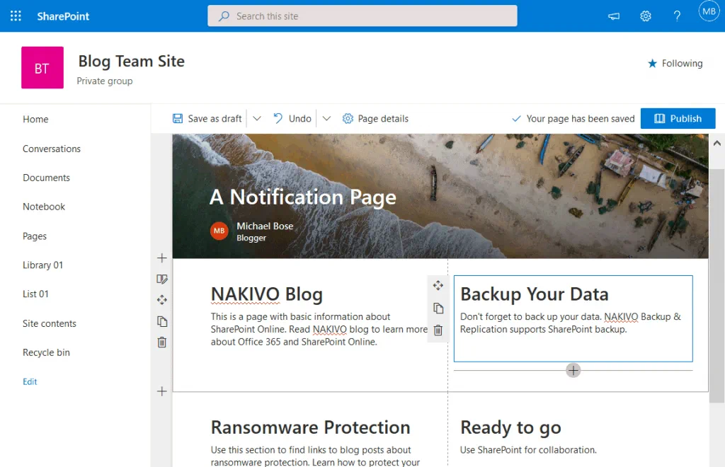 A-notification-page-in-Microsoft-SharePoint-Online