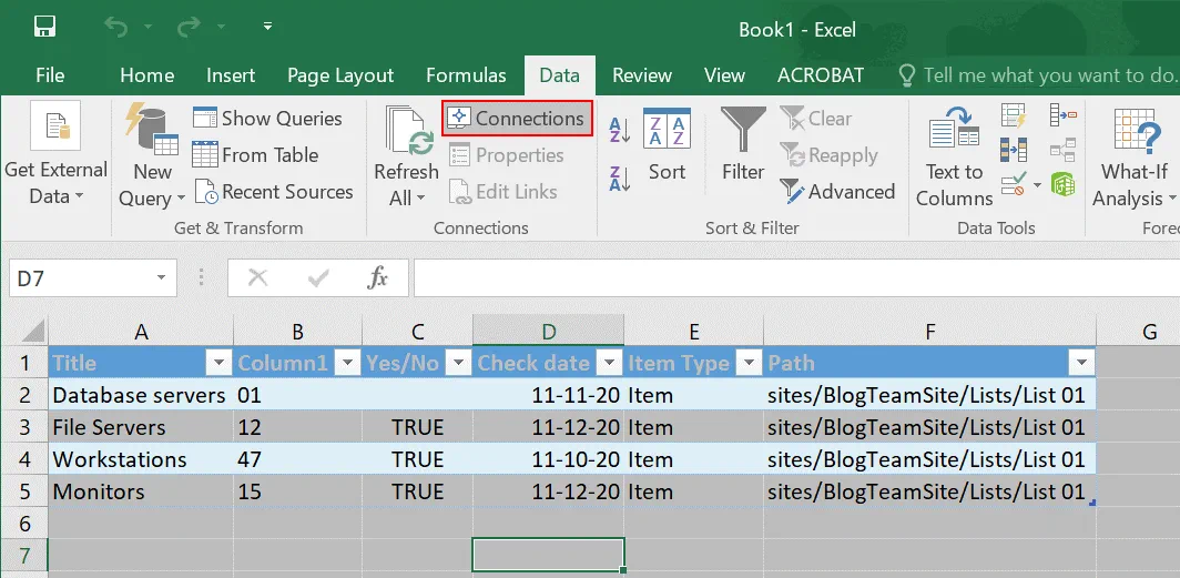 Data is not synchronized automatically and you should connect Excel to SharePoint list