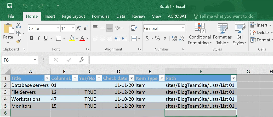 How to export SharePoint list to Excel (finished)