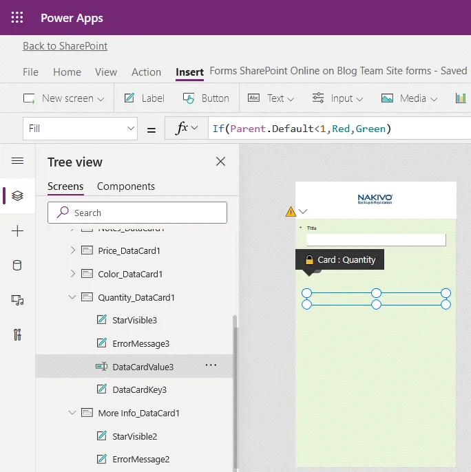Configurar colores desde un campo de un formulario SharePoint