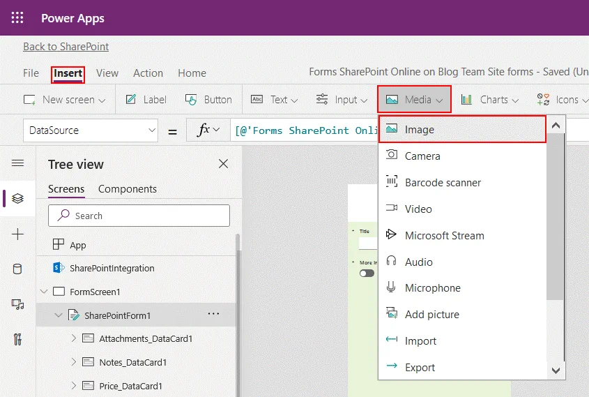 Cómo crear formularios en SharePoint y añadir una imagen al formulario