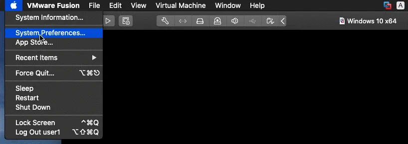 Opening system preferences in macOS