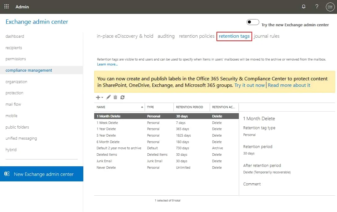 Editar-etiquetas-de-retención-antes-de-que-se-puedan-asignar-a-correos electrónicos-antiguos-en-Microsoft-365