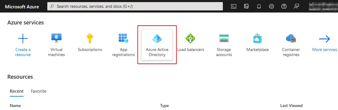 Backups en almacenamiento Azure - configuración de Azure Active Directory