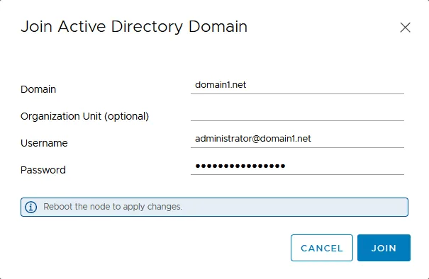 Configuración del dominio vCenter SSO mediante la integración con Active Directory