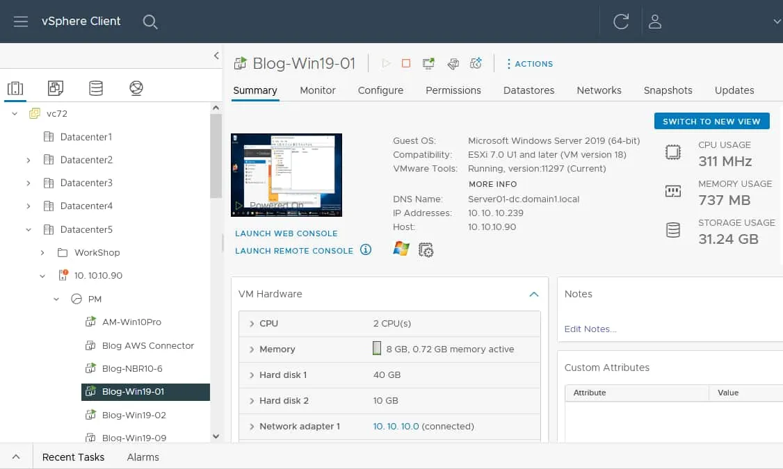 Look at VMware vSphere Client before you select VMware or Hyper-V
