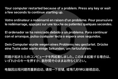 El error crítico con el bucle de arranque de macOS
