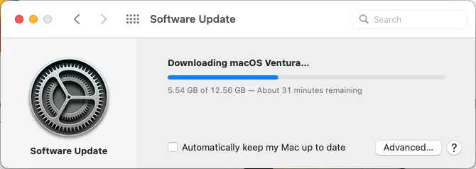 Descarga de macOS Ventura desde App Store