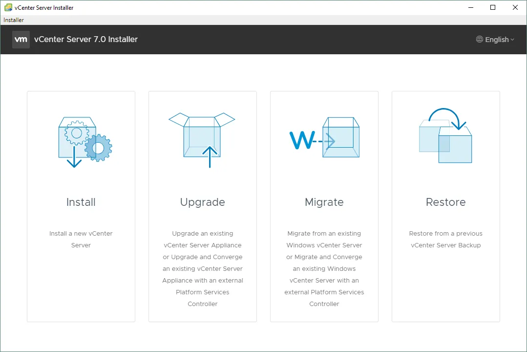 How to restore the configuration from a vCenter backup