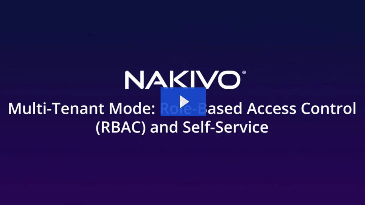 multi tenant mode role based access control video preview