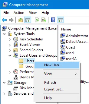 Cómo crear un nuevo usuario en Windows 10