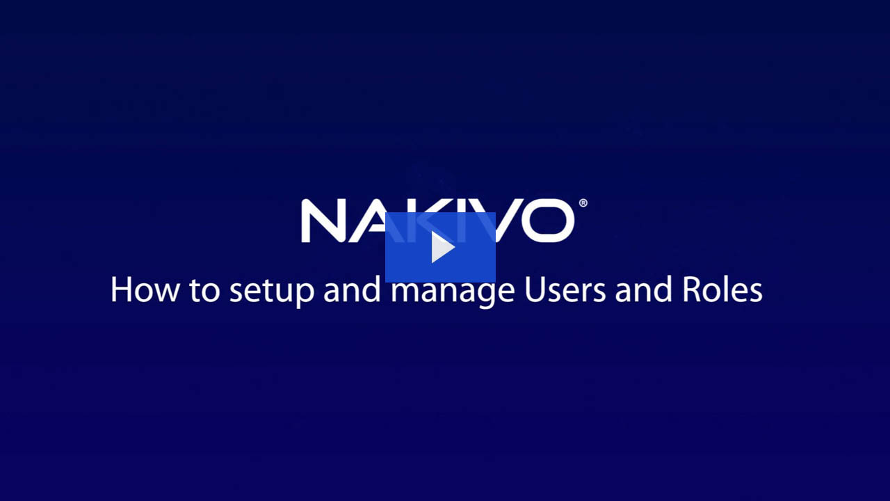 Users and roles video preview